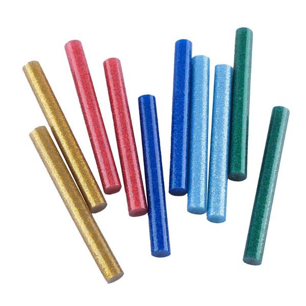 10 Pack Hot Melt Glitter Glue Gun Sticks - 10cm x 1.1cm - Image 2