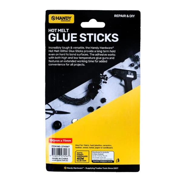 10 Pack Hot Melt Glitter Glue Gun Sticks - 10cm x 1.1cm - Image 3