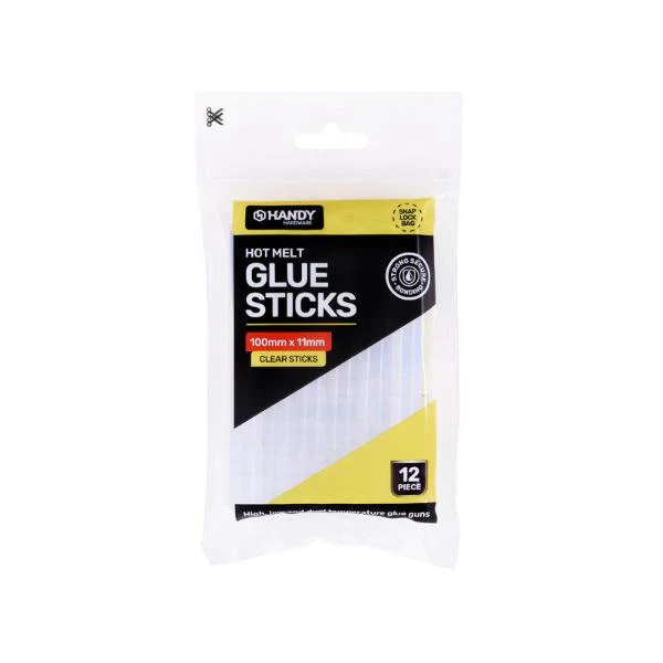 12 Pack Clear Hot Melt Glue Sticks - 10cm x 1.1cm