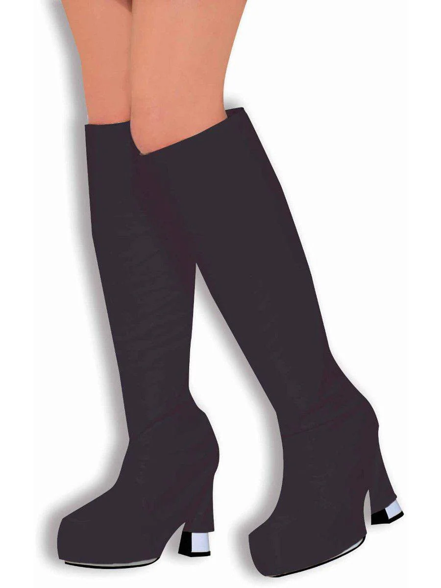 Go Go Dancer Black Boot Covers