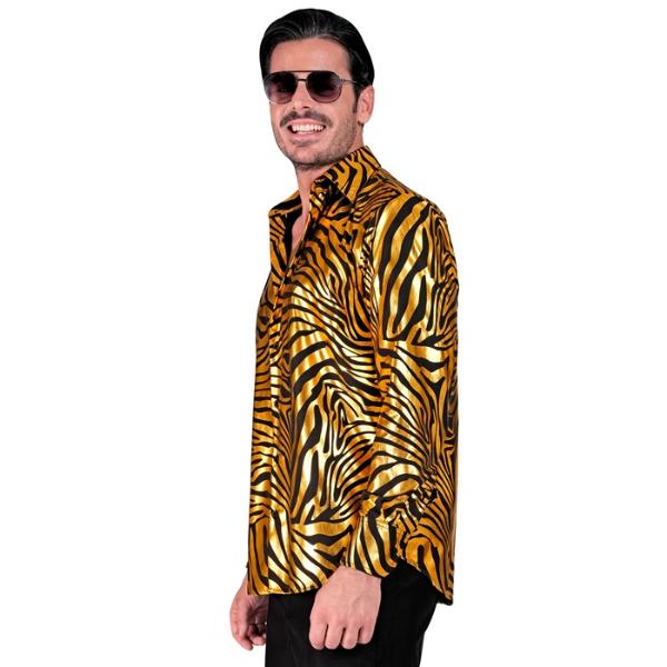 Gold Animalier Party Fashion Shirt - XX Large - Image 3