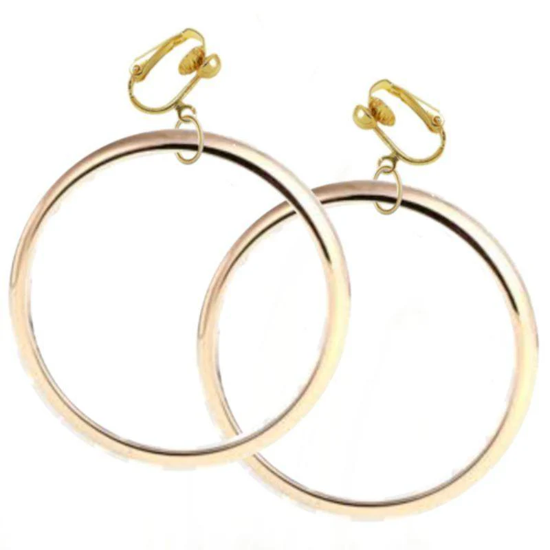 Gold Jumbo Hoop Earrings