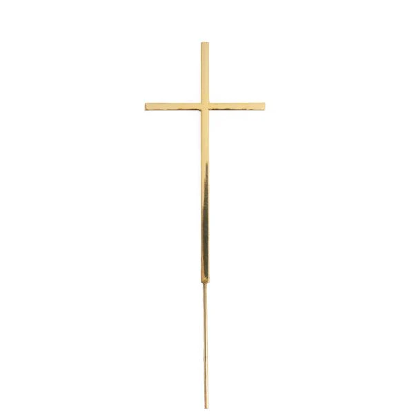 Gold Fine Cross Cake Topper - Image 3