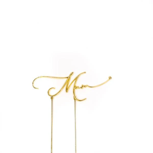 Gold Plated Mum Cake Topper - Image 3