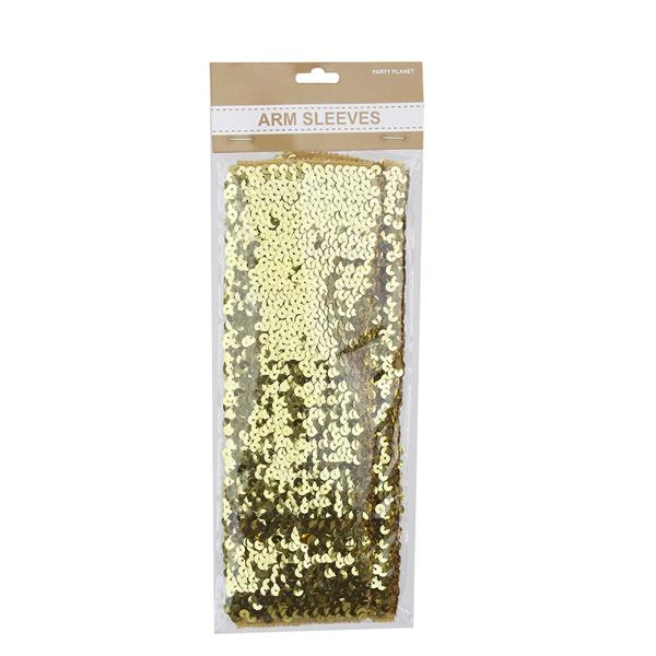 Gold Sequin Arm Sleeves - Image 2