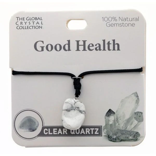 Clear Quartz Good Health Gem Necklace