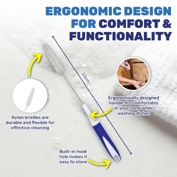 4 Pack Xtra Kleen Gradual Straw Cleaning Brush - 33cm - Image 2