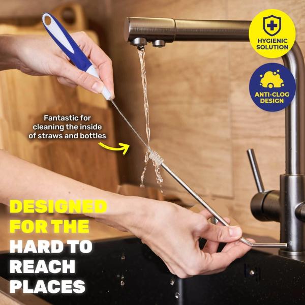 4 Pack Xtra Kleen Gradual Straw Cleaning Brush - 33cm - Image 3