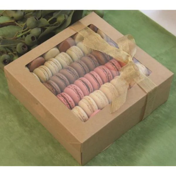 2 Pack Small Eco Kraft Grazing Box With Lid - 22.5cm x 22.5cm x 6cm - Image 2