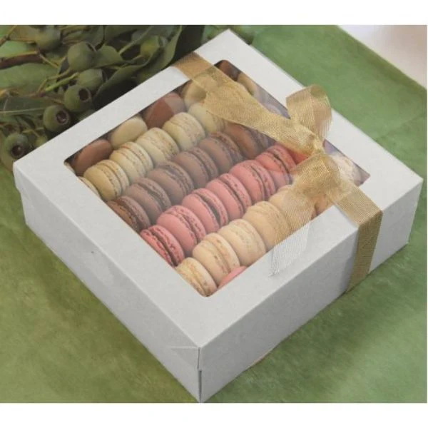 2 Pack Small White Grazing Box With Lid - 22.5cm x 22.5cm x 6cm - Image 2