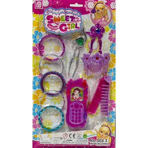 Sweet Girls Hair Accessory And Phone Set - Image 3