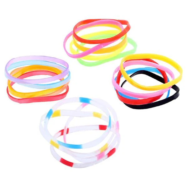 300 Pack Assorted Hair Elastic Ties - Image 2