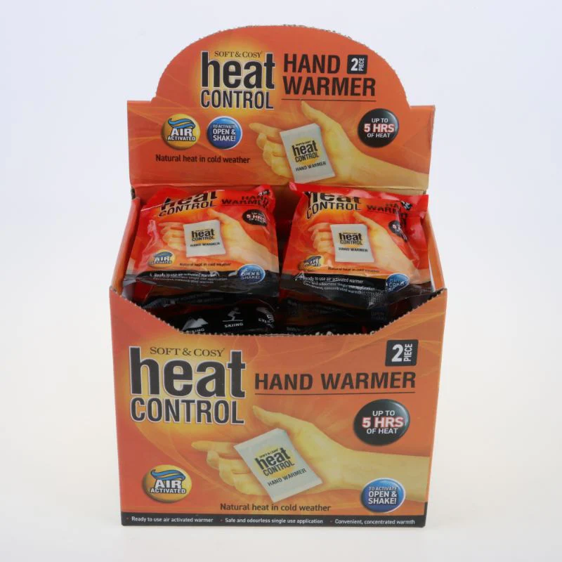 2 Pack Heat Control Single Use Hand Warmer - 9cm x 5.5cm - Image 3