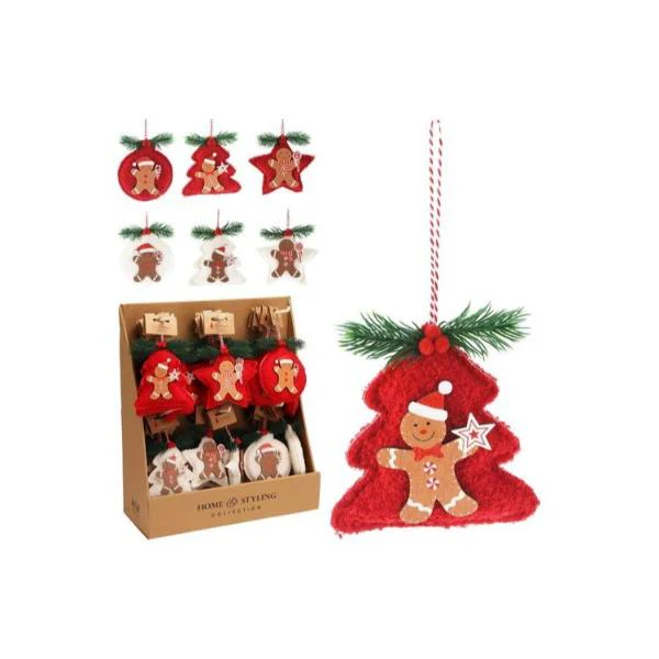 Red Coockie Teddy Hanging Decor - 12cm