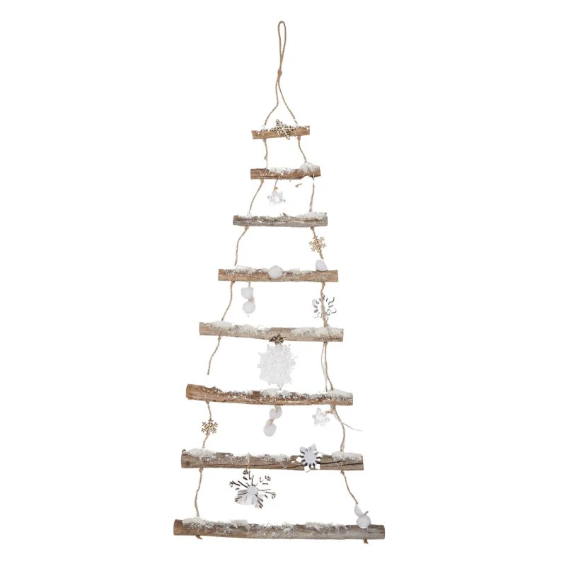 Hanging Tree Ladder w LED 100x45cm Natur