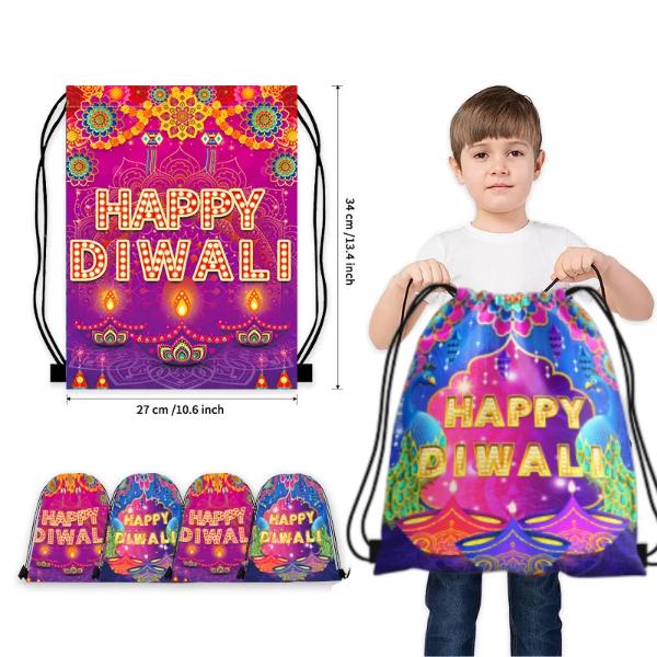 Happy Diwali Backpack - 40.5cm x 35cm x 31cm - Image 3
