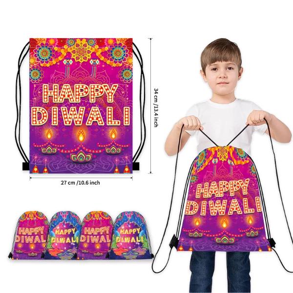 Happy Diwali Backpack - 34cm x 27cm - Image 2