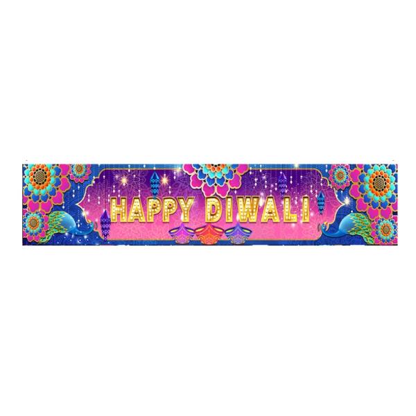 Happy Diwali Table Runner - 180cm x 30cm - Image 3