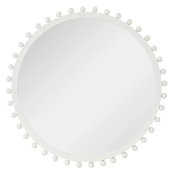 White Harvey Wood Mirror - 80cm
