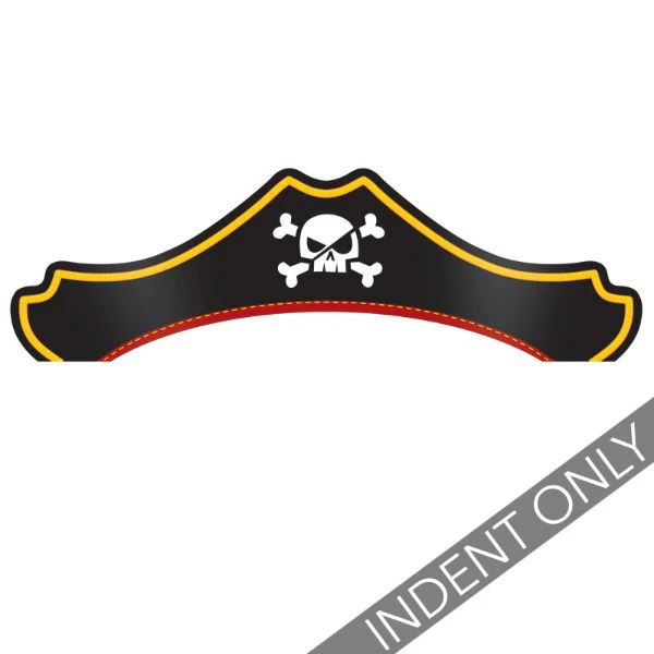 8 Pack Pirate Treasure Paper Hat
