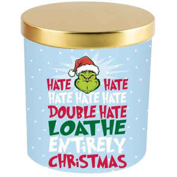 HATE DOUBLE HATE LOATHE CANDLE