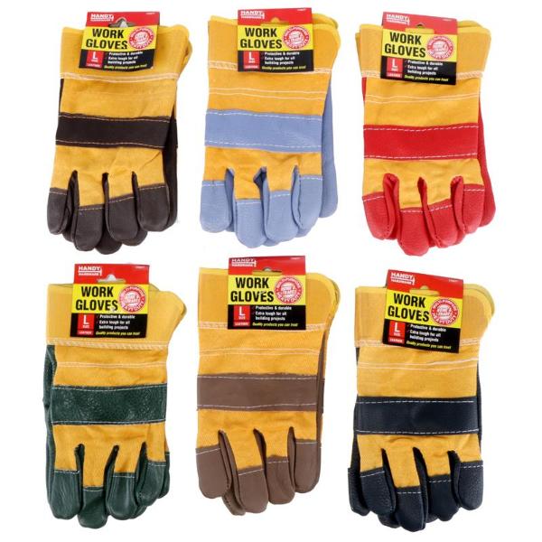 Heavy Duty Leather Gloves - 26cm - Image 3
