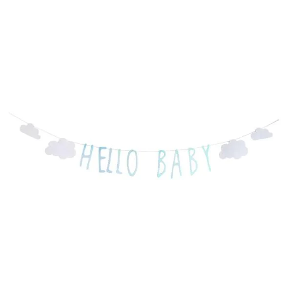 Blue Hello Baby Bunting - 400cm