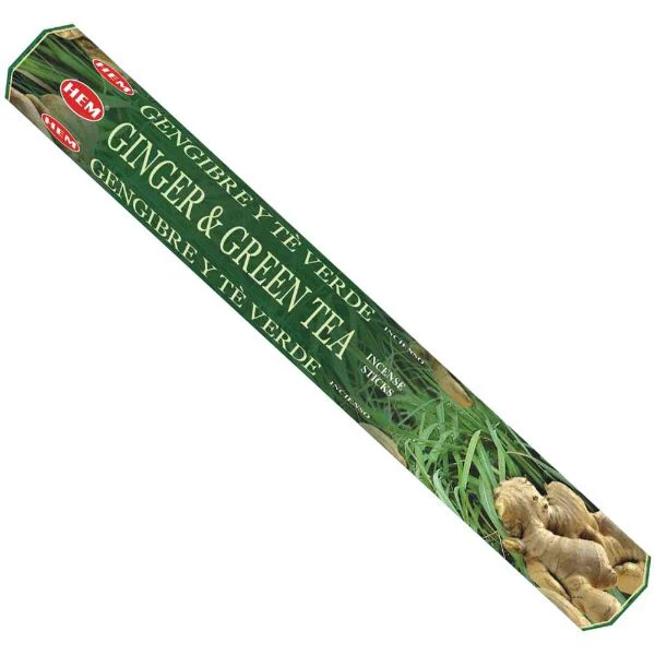 Hem Hexa Ginger & Green Tea Incense Sticks