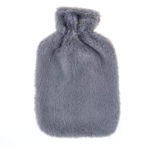 Coral Fleece Cover Hot Water Bottle - 1.7L - Image 4