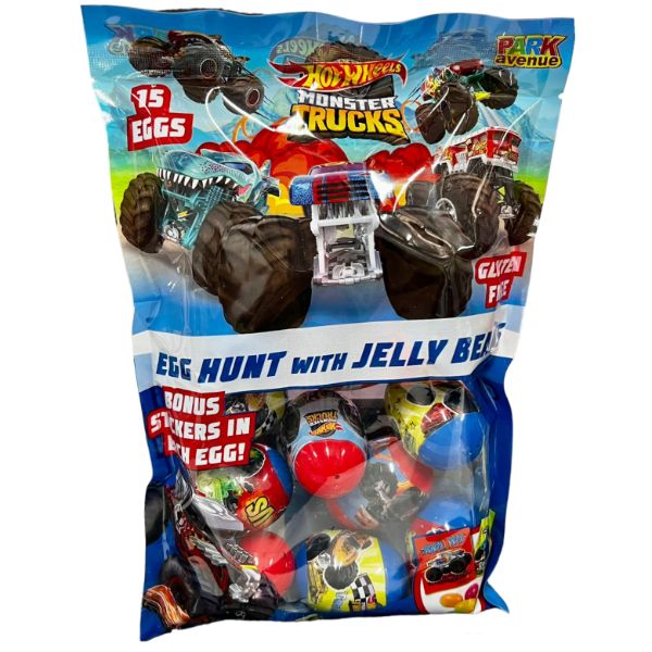 15 Pack Hot Wheel Gluten Free Egg Hunt With Jelly Beans - Image 2