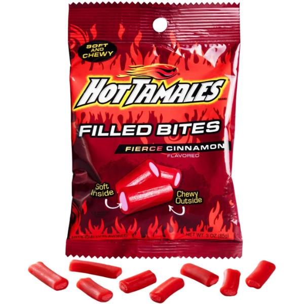 Hot Tamales Licorice Filled Bites - 85g