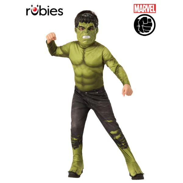 Classic Hulk Kids Costume - 6 - 8 Years
