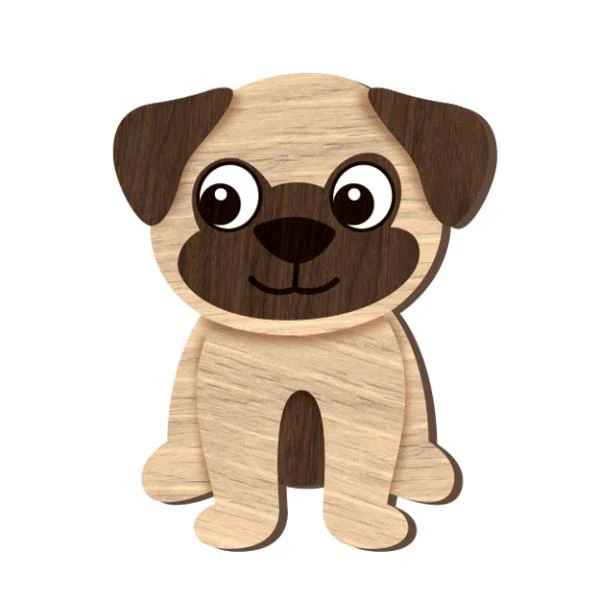 I Love My Pug Magnet