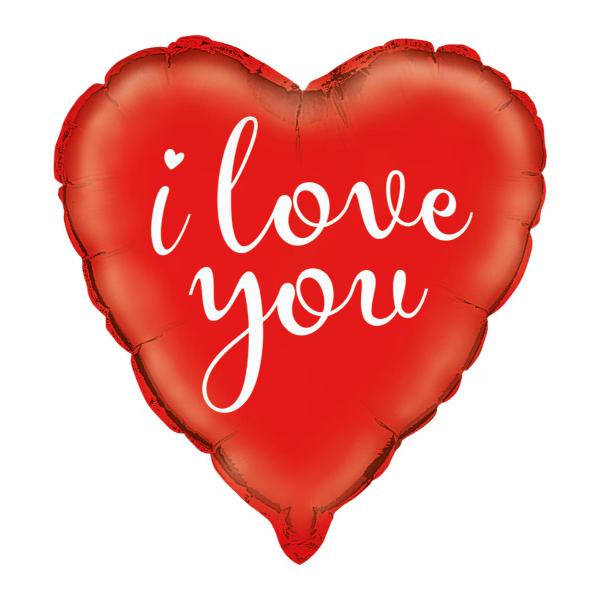 I Love You Heart Foil Balloon - 45cm