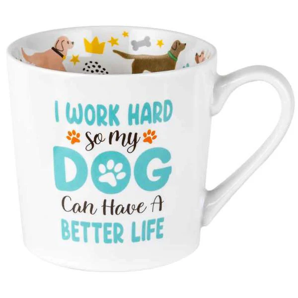 I work Hard Beautiful On The Inside Mug - 420ml