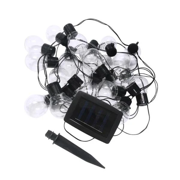 20 Pack Illuminex Cool White Solar Festoon 2 Functions Led Lights - Image 2