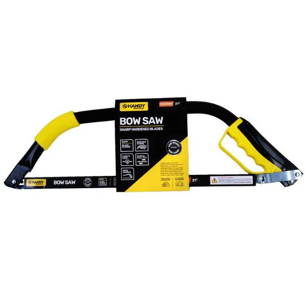 Black & Yellow Iron Bowsaw With Knuckle Guard - 53cm