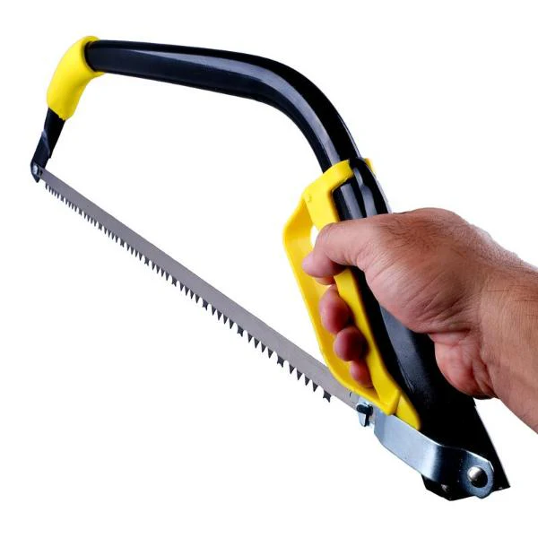 Black & Yellow Iron Bowsaw With Knuckle Guard - 53cm - Image 2