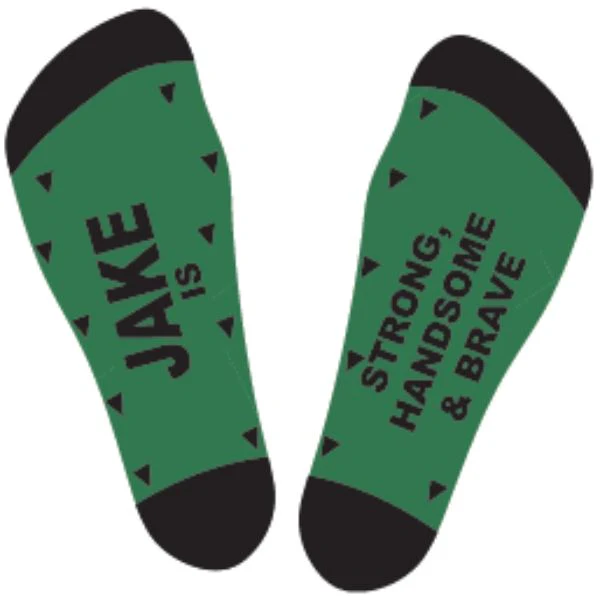 Black & Green Jake Bamboo Socks