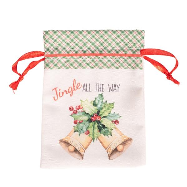 Jingle Bells Mini Pouch - 10cm x 14cm - Image 2