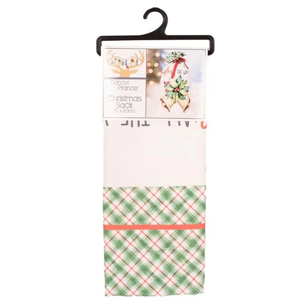 Jingle Bells Santas Sack - 80cm x 50cm - Image 2