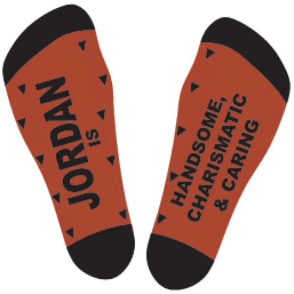 Black & Red Jordan Bamboo Socks