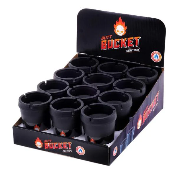 Butt Bucket Removable Lid Ashtray - 13cm x 10cm - Image 3