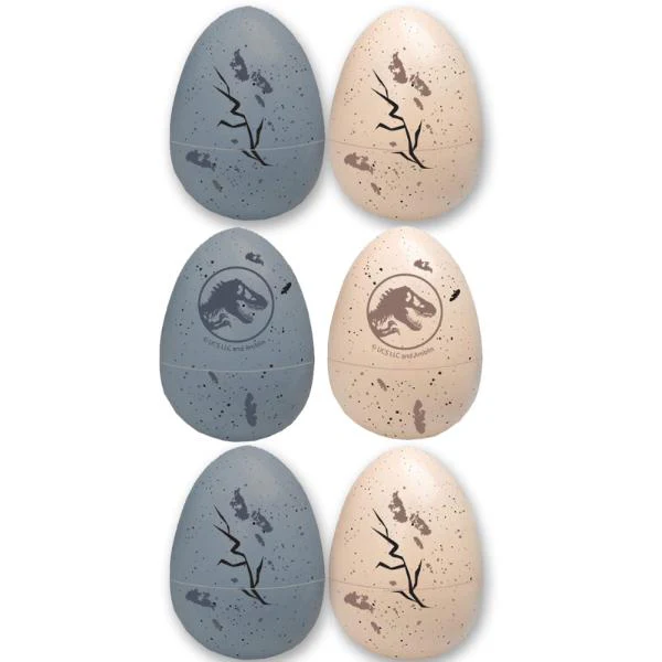 6 Pack Mini Jurassic Into The Wild Mini Fillable Eggs - 7cm x 5cm