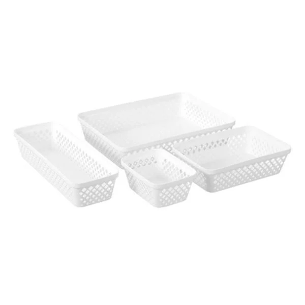 White Boxsweden Diamond Organiser Tray - 33cm x 24cm x 6.5cm - Image 6
