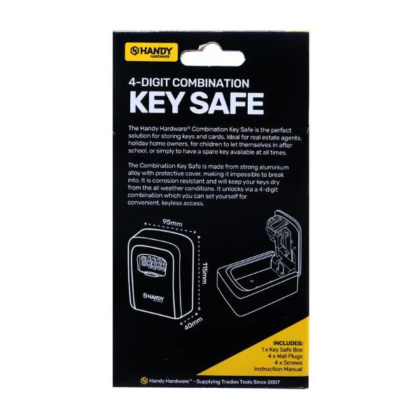 4 Digit Combination Mountable Key Safe - 11.5cm x 9.5cm x 0.4cm - Image 3
