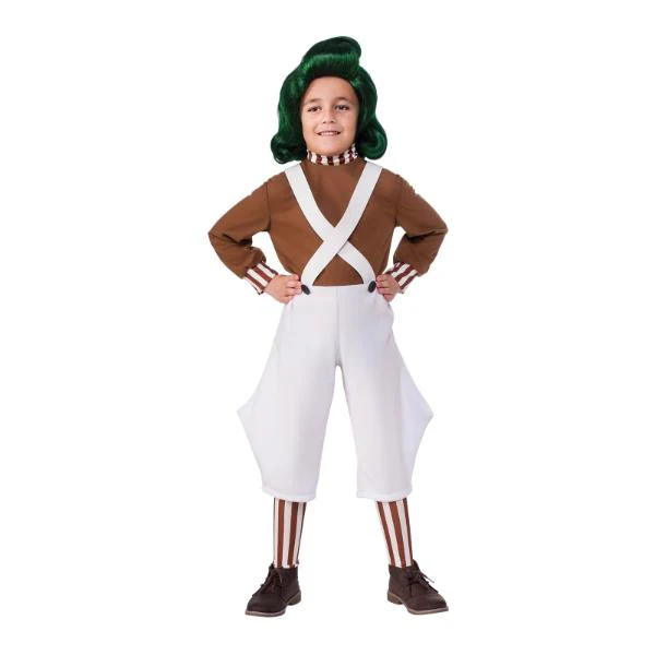 Kids Oompa Loompa Wig - Image 3