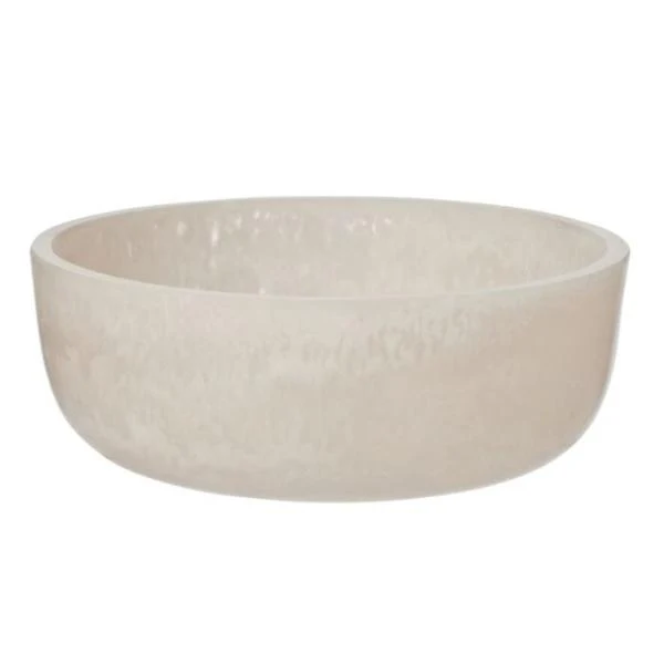 Nude Kipp Resin Salad Bowl - 10cm x 24cm x 24cm