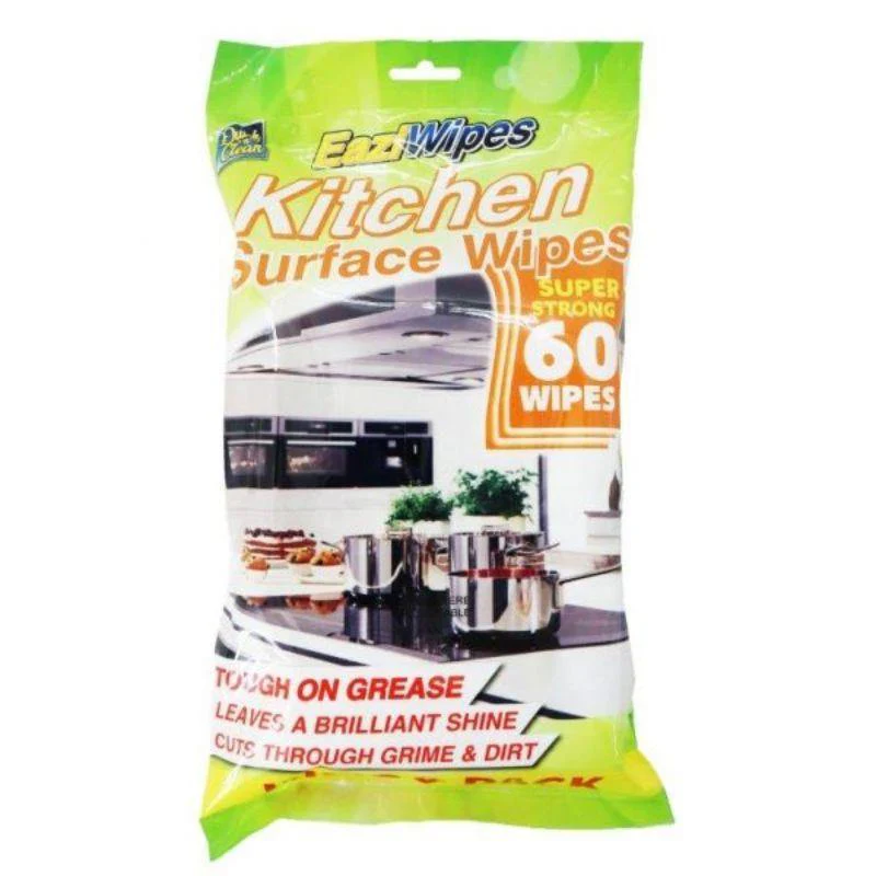 Kitchen Surface Wipes - 60 Sheets