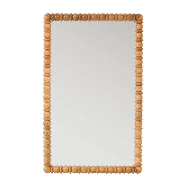 Lando Rectangle Natural Wood Mirror - 80cm x 130cm